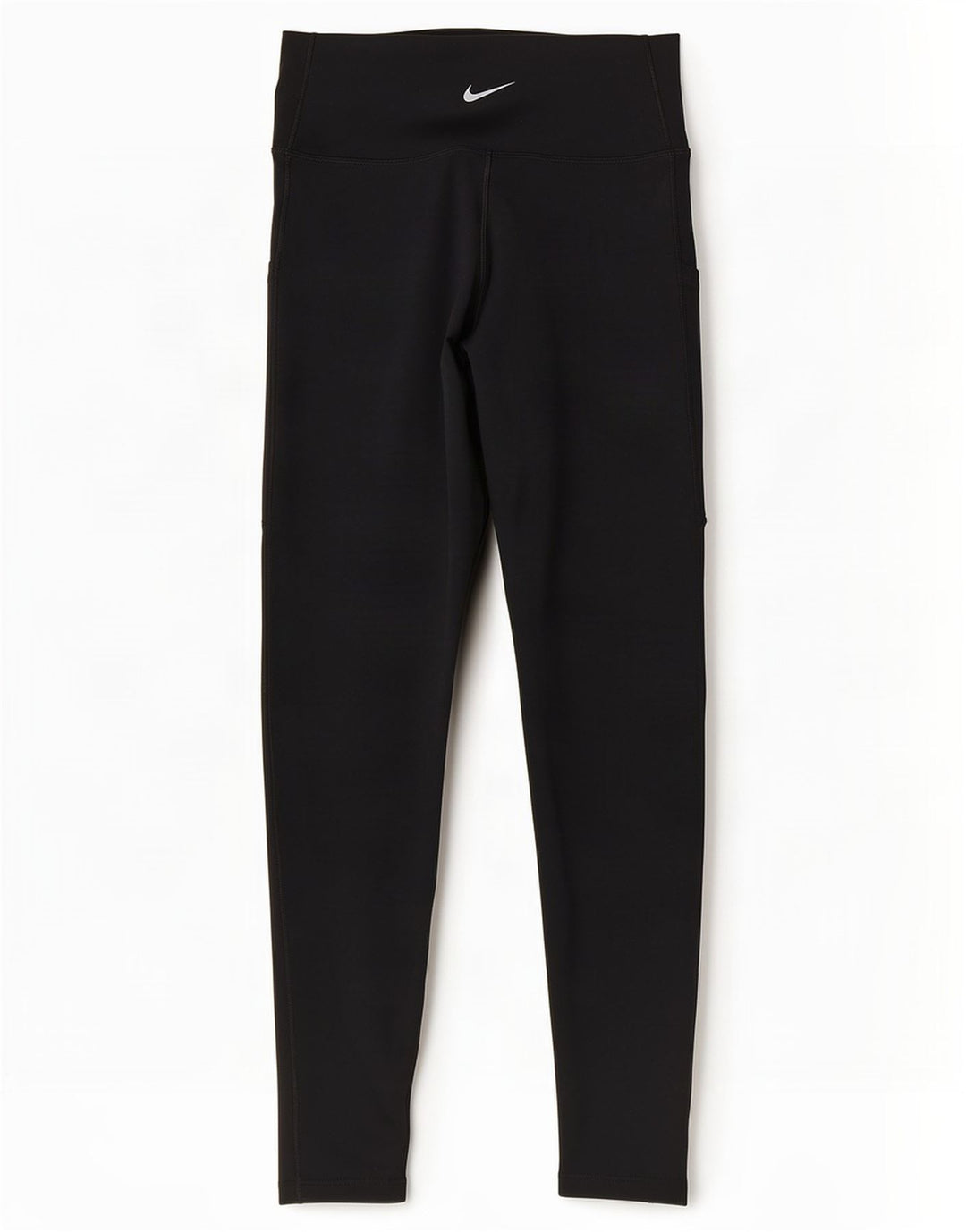 Nike Damen Dri Fit Crop Leggings UK 12 Medium Schwarz Polyester
