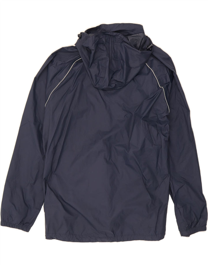 MOUNTAIN WAREHOUSE Mens Hooded Rain Jacket UK 40 Large Navy Blue Nylon Vintage Mountain Warehouse and Second-Hand Mountain Warehouse from Messina Hembry 