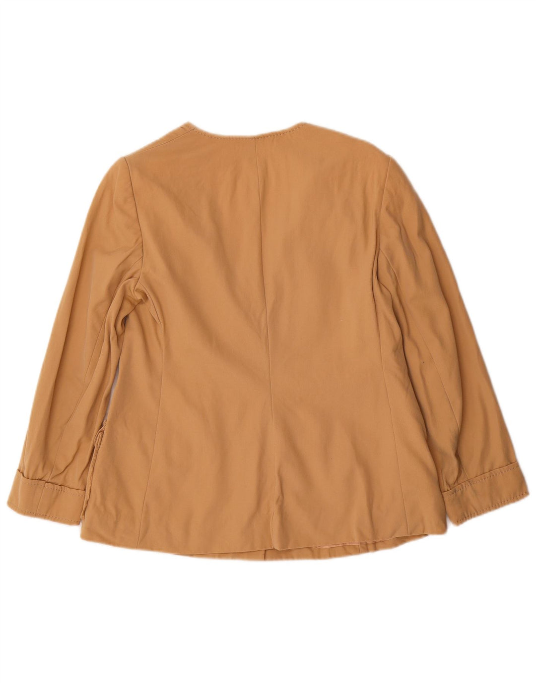 Louis Feraud Damen 5-Knopf-Blazerjacke EU 48 2XL Beige Wolle