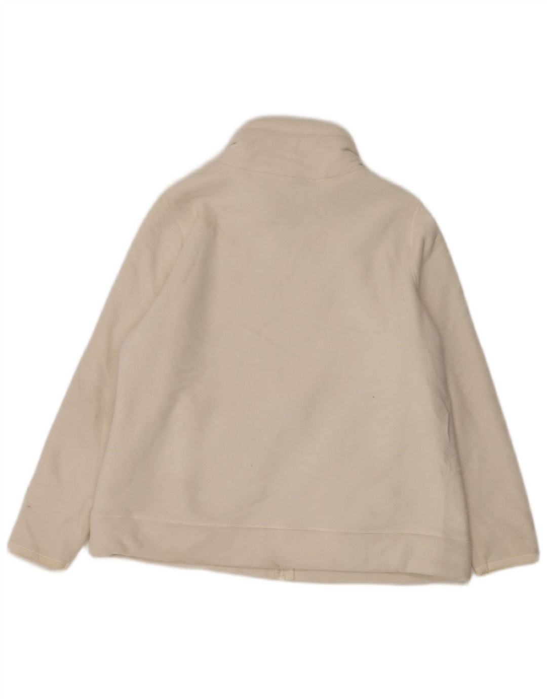 Marks & Spencer Damen Fleecejacke UK 20 2XL Weiße Baumwolle