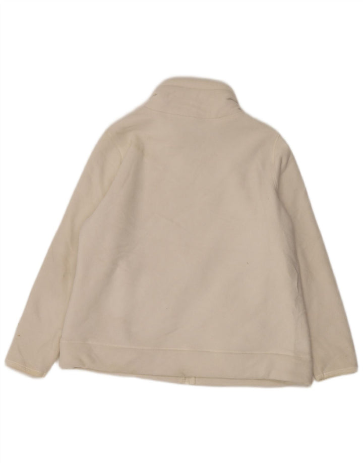 Marks & Spencer Damen Fleecejacke UK 20 2XL Weiße Baumwolle