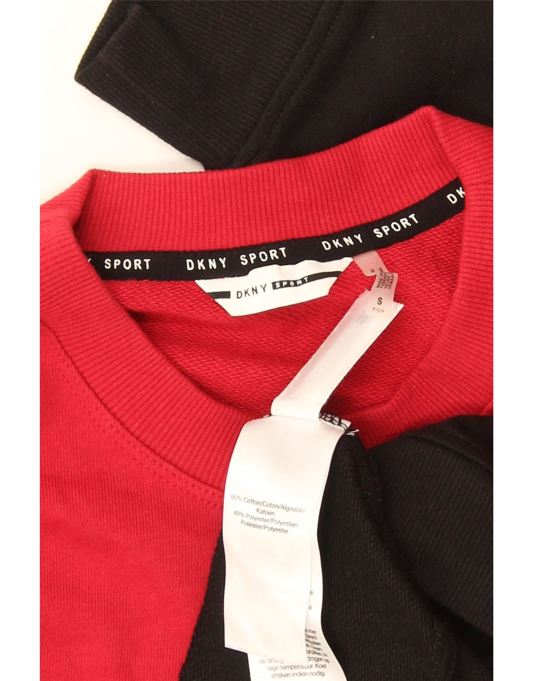 Dkny Womens Graphic Sweatshirt Pullover UK 10 Small Mehrfarbiger Farbblock