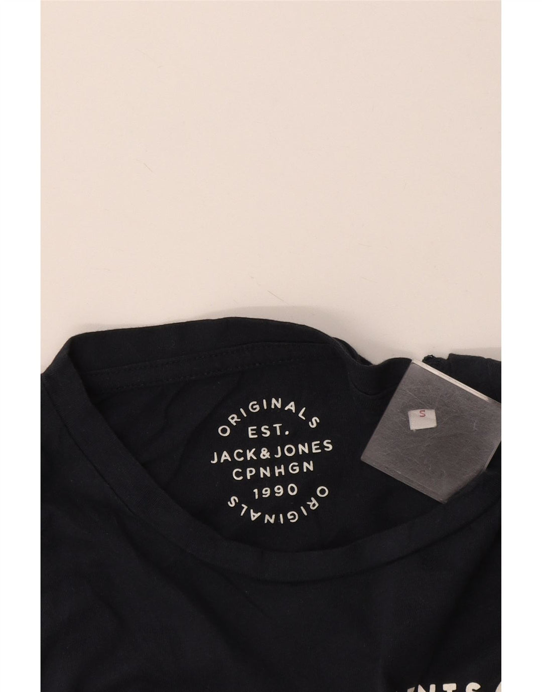 Jack & Jones Herren-T-Shirt mit Grafik, Größe S, Marineblau