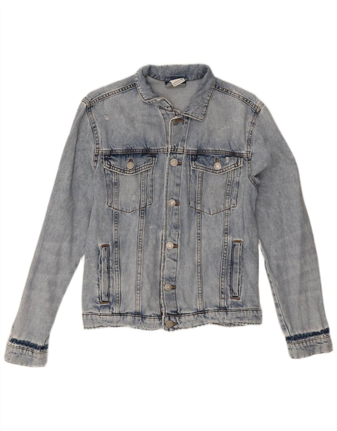Zara Jeansjacke für Mädchen, 13–14 Jahre, blaue Baumwolle