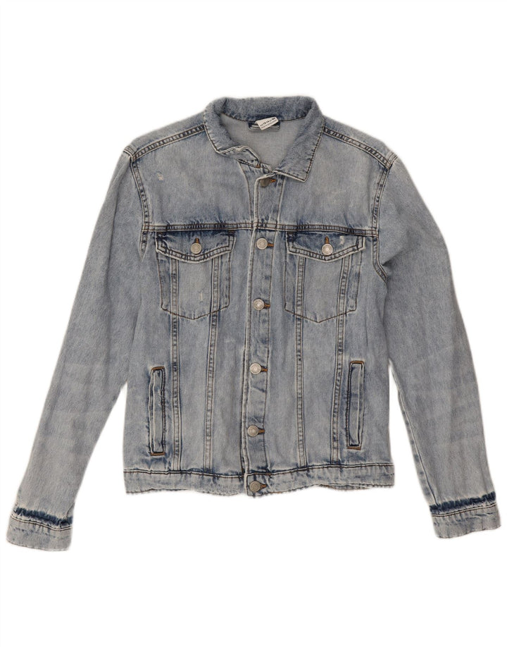 Zara Jeansjacke für Mädchen, 13–14 Jahre, blaue Baumwolle