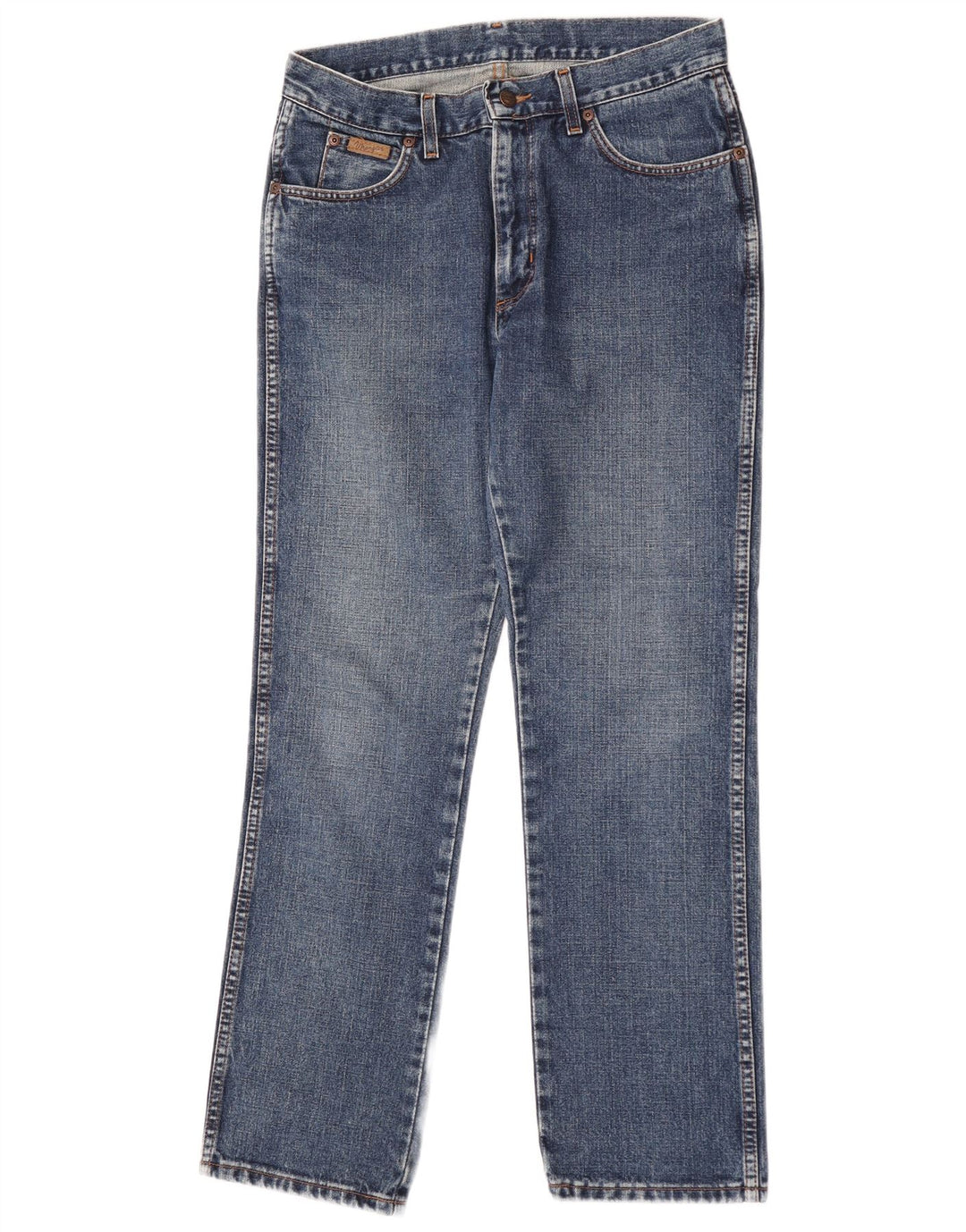 Wrangler Womens Grace Straight Jeans W31 L30 Blaue Baumwolle