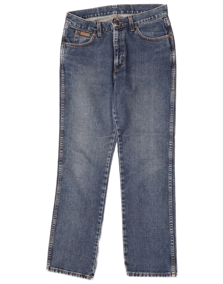 Wrangler Womens Grace Straight Jeans W31 L30 Blaue Baumwolle