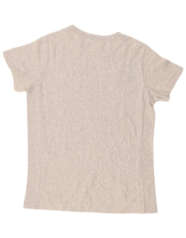 Champion Herren-T-Shirt mit Grafik, Größe S, Grau meliert
