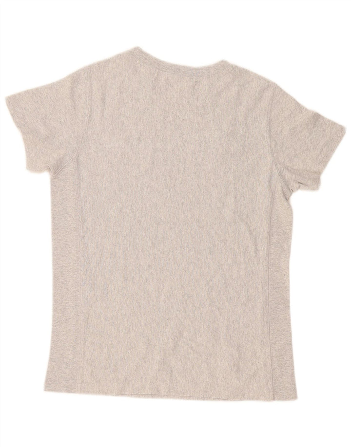 Champion Herren-T-Shirt mit Grafik, Größe S, Grau meliert