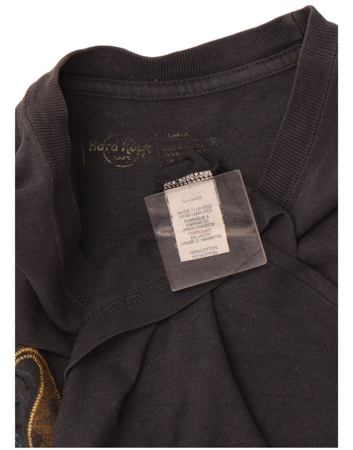 HARD ROCK Herren Malta Grafik-T-Shirt aus mittelgrauer Baumwolle