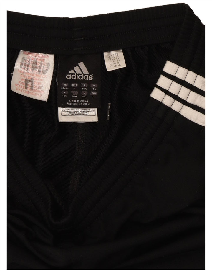 Adidas Trainingshose für Jungen, 13–14 Jahre, schwarzes Colourblock-Polyester