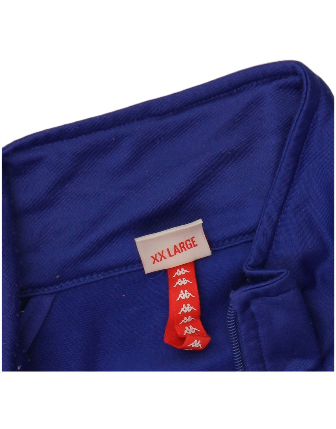 Kappa Herren-Trainingsanzug mit grafischem Oberteil, 2XL, Blau, Farbblock