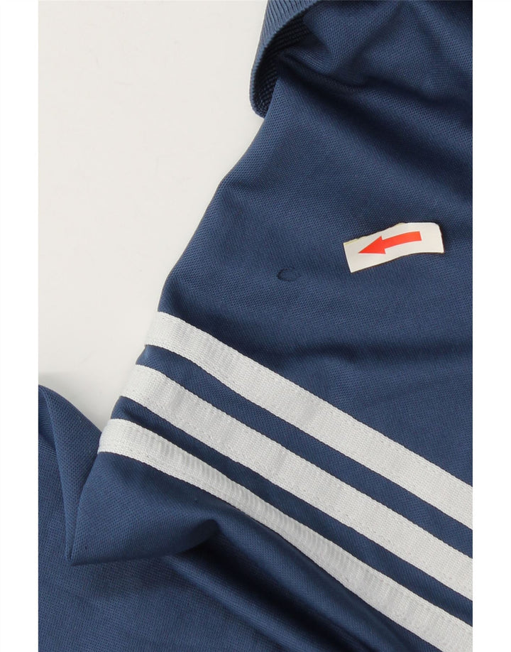 Adidas Herren Climalite Poloshirt XL Marineblau Colourblock Polyester