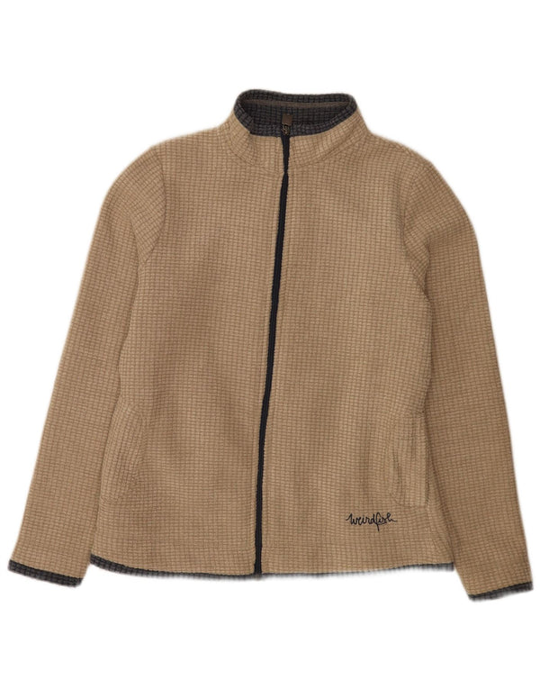 Weird Fish Damen Fleecejacke UK 12 Medium Beige Polyester
