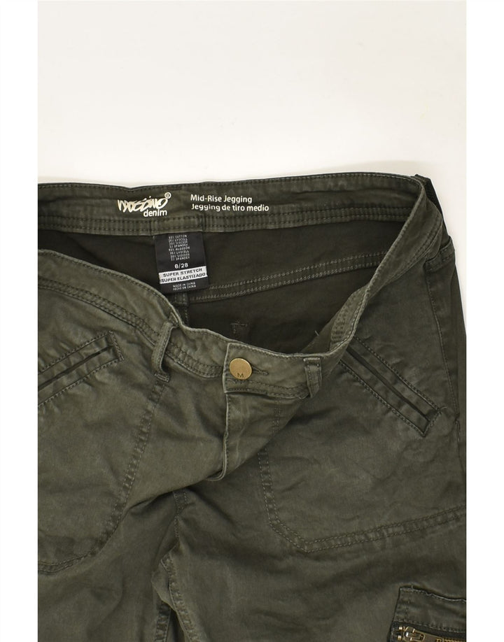 MOSSIMO Womens Mid Rise Cargo Jegging Jeans US 6 Medium W28 L28 Khaki | Vintage Mossimo | Thrift | Second-Hand Mossimo | Used Clothing | Messina Hembry 