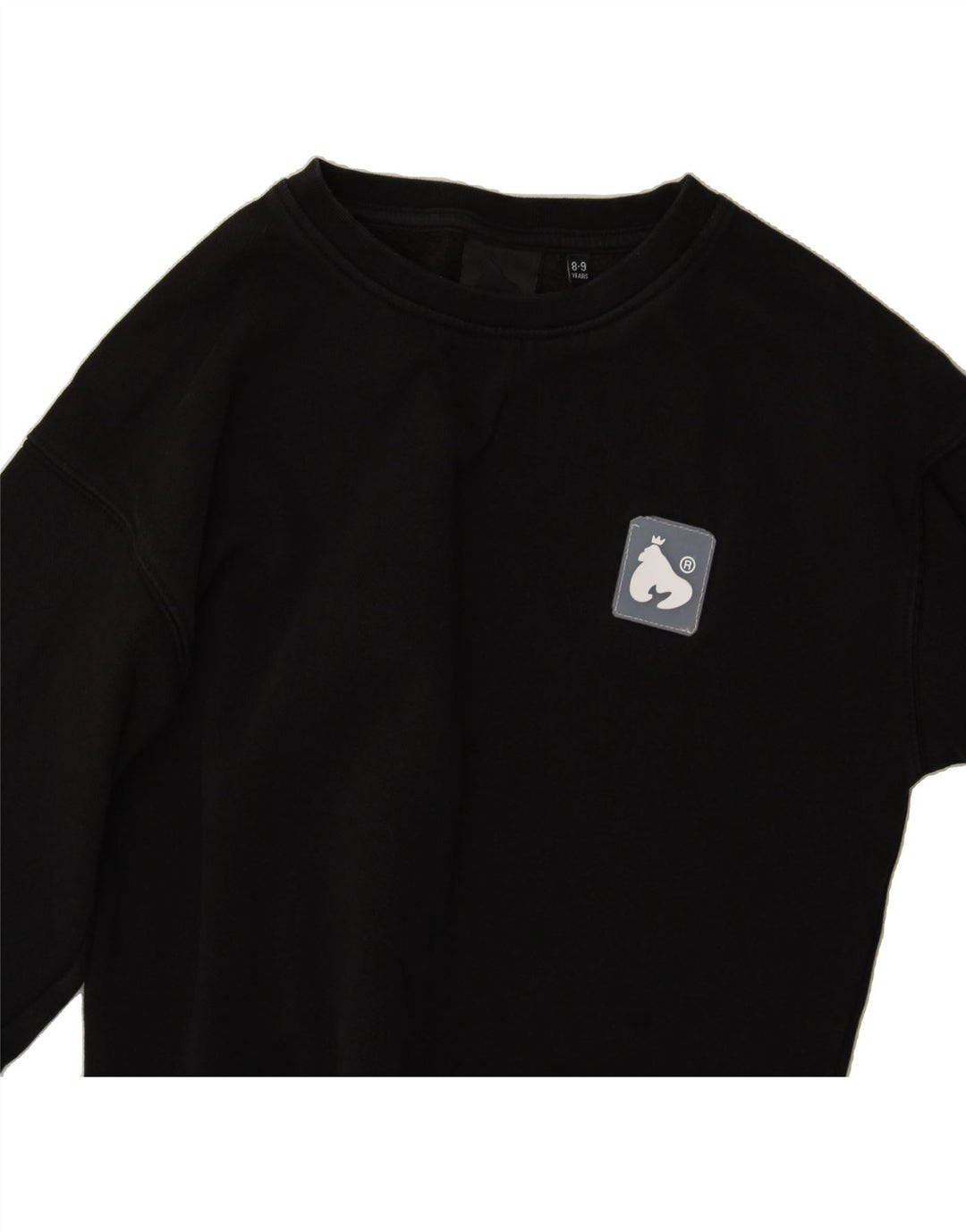 MONEY Boys Sweatshirt Jumper 8-9 Years Black Cotton Vintage Money and Second-Hand Money from Messina Hembry 
