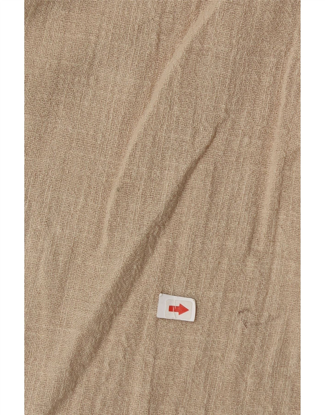 Zara Damen Übergroßes Hemd UK 6 XS Beige Baumwolle