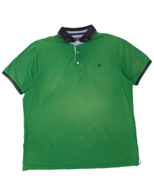 Bugatti Herren Poloshirt 3XL Grüne Baumwolle
