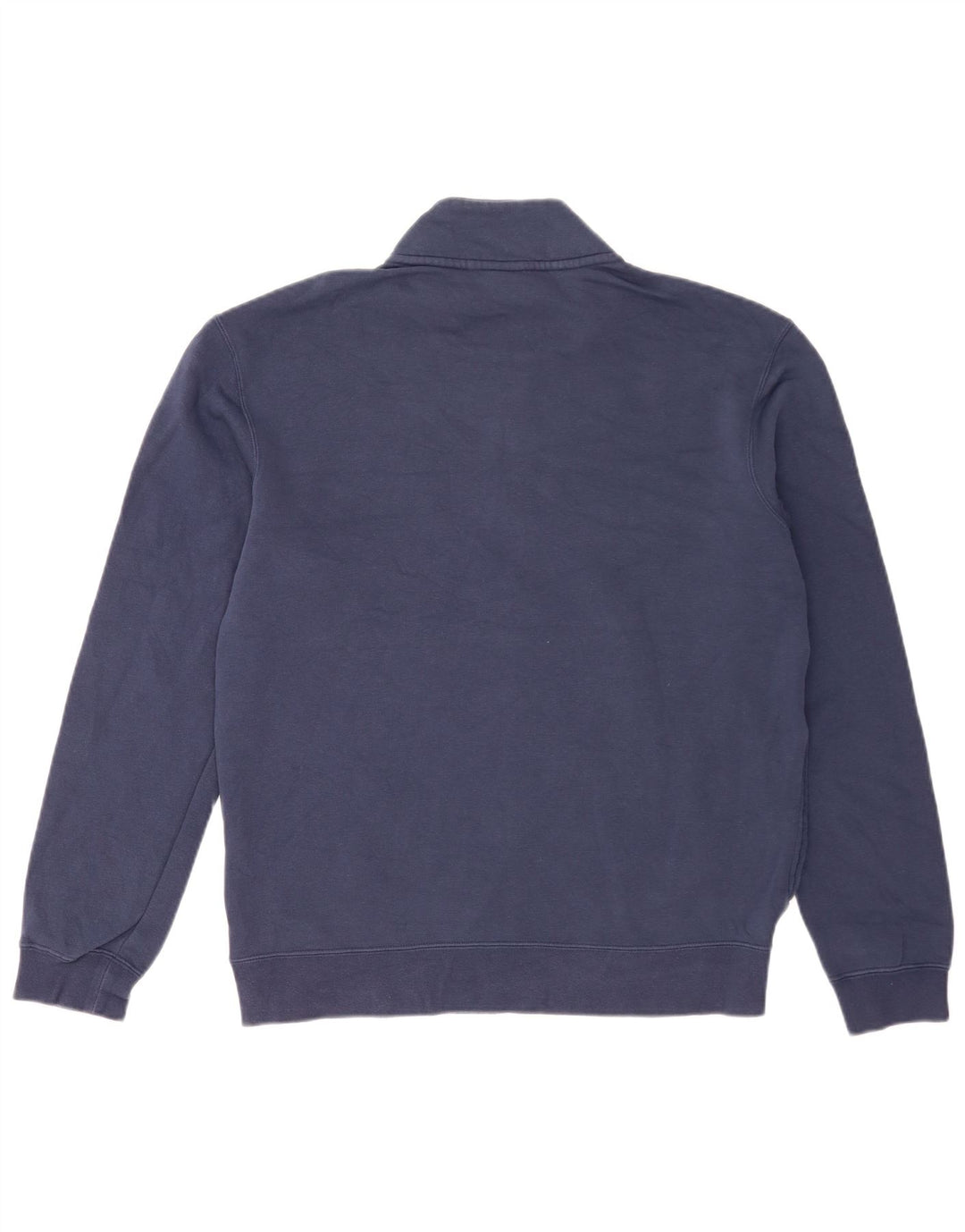 Nike Herren-Sweatshirt mit Reißverschluss am Hals, mittlere marineblaue Baumwolle
