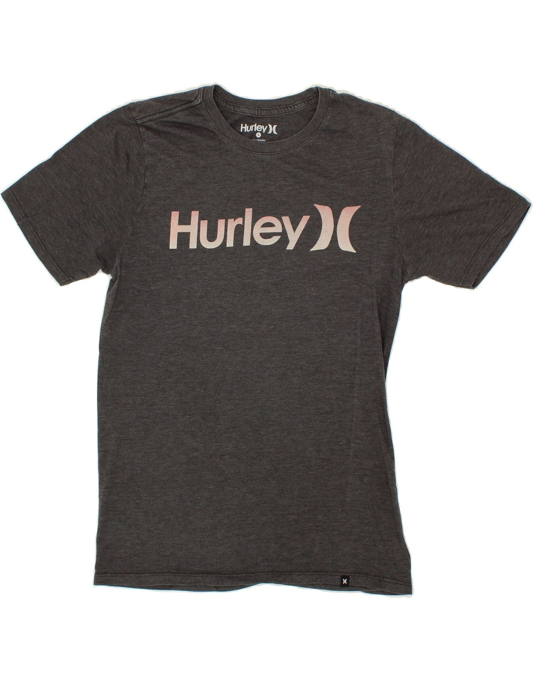 HURLEY Mens Graphic T-Shirt Top Small Grey Cotton Vintage Hurley and Second-Hand Hurley from Messina Hembry 
