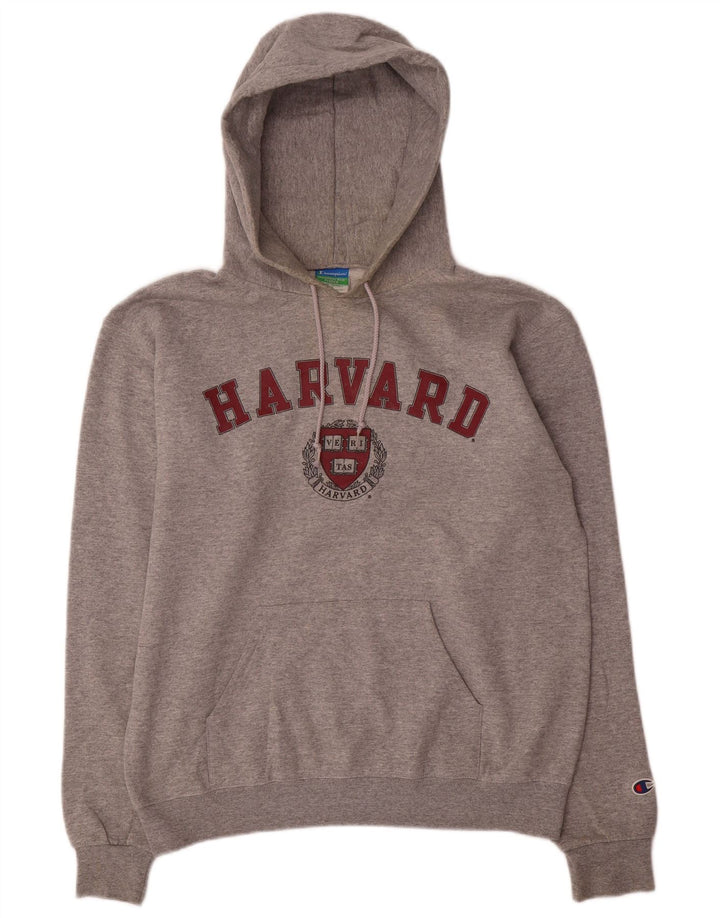 Champion Herren Harvard Graphic Regular Fit Kapuzenpullover Mittelgrau