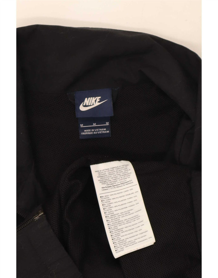 Nike Herren-Trainingsanzug-Oberteiljacke, Mittelschwarz, gestreift, Polyester