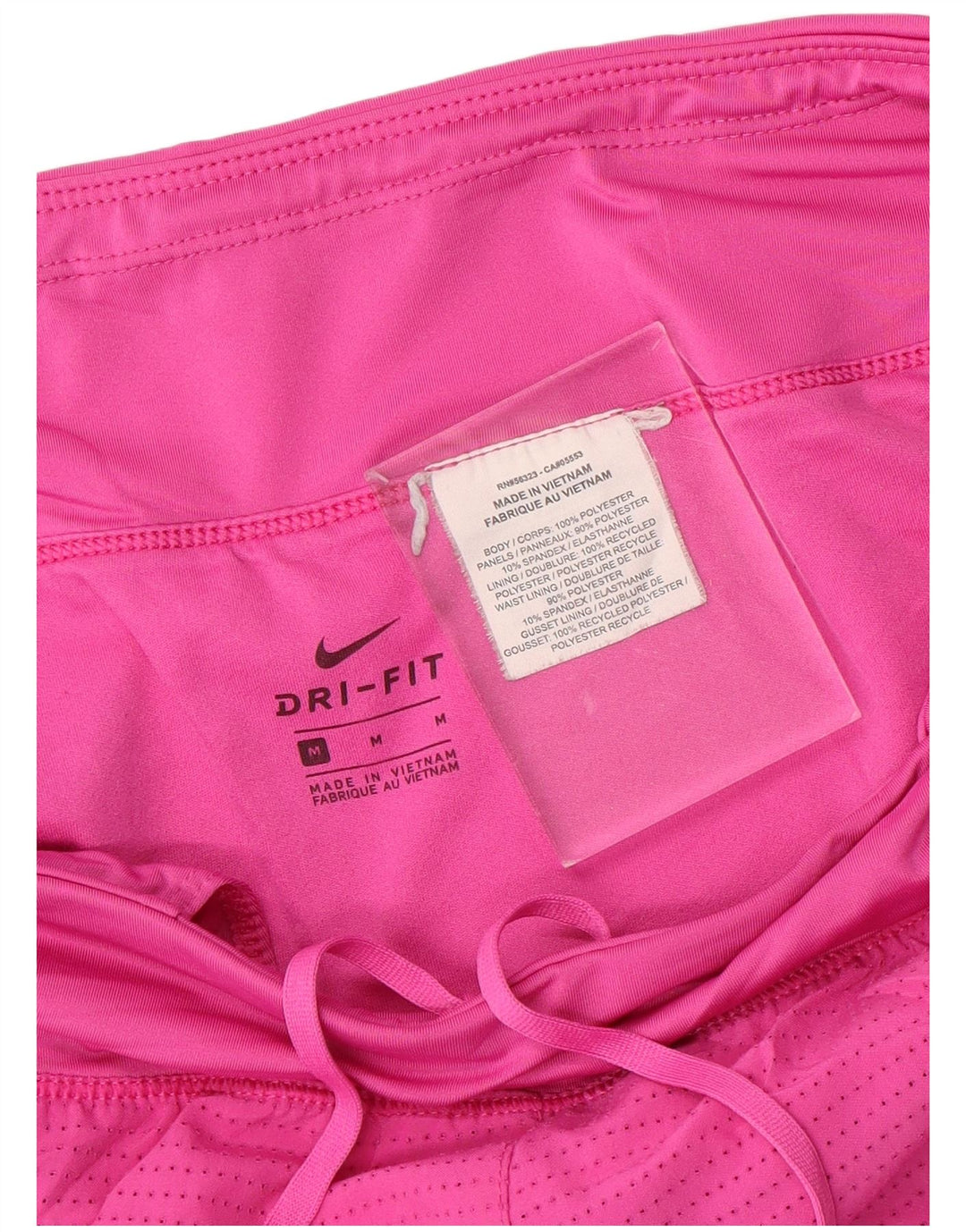 NIKE Damen Dri Fit Sport Shorts UK 14 Mittelrosa Polyester