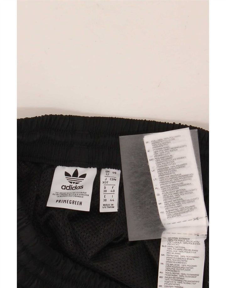 Adidas Damen Sportshorts UK 12 Medium Schwarz Polyamid