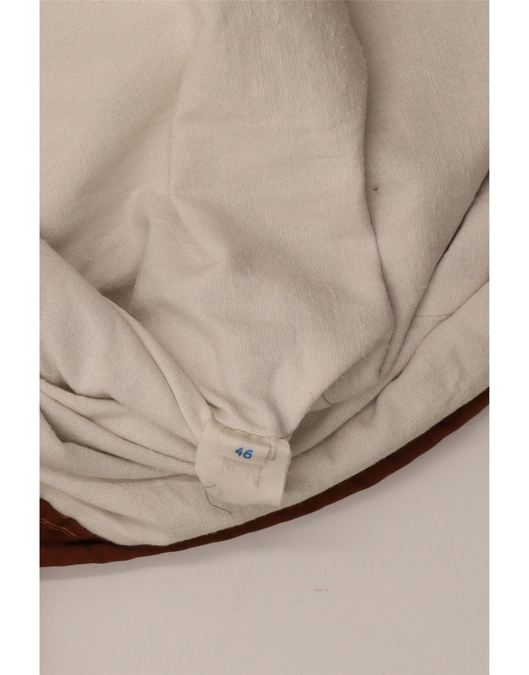 Vintage Herren-Windbreakerjacke mit Kapuze, Größe 46, klein, Beige, Farbblock