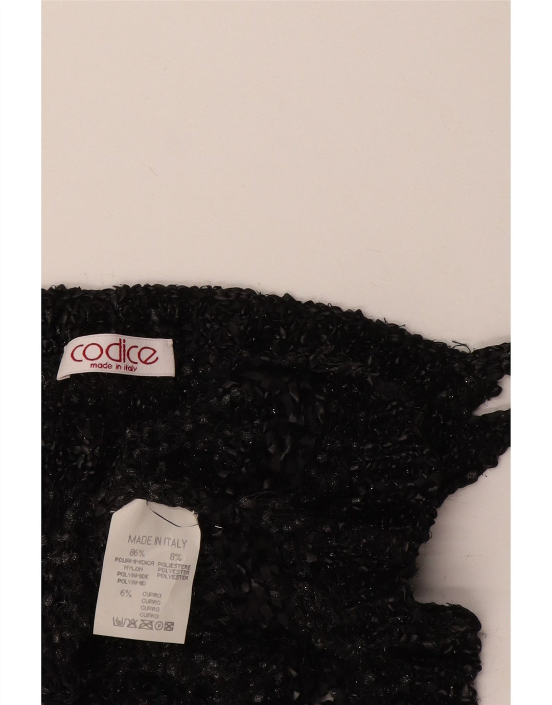 Codice Damen Crop See Through Cami Top UK 8 Small Grau geflecktes Polyamid