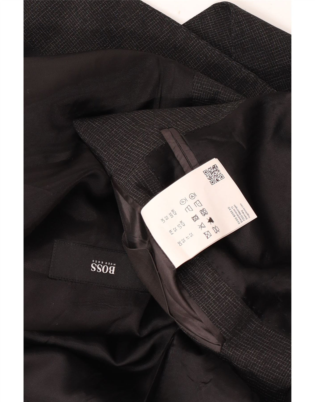 Hugo Boss Herren-Blazer mit 2 Knöpfen, EU 52, XL, graue Schurwolle