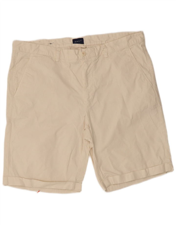 Gant Herren-Chinoshorts mit normaler Passform, W38, XL, gebrochenes Weiß, Baumwolle