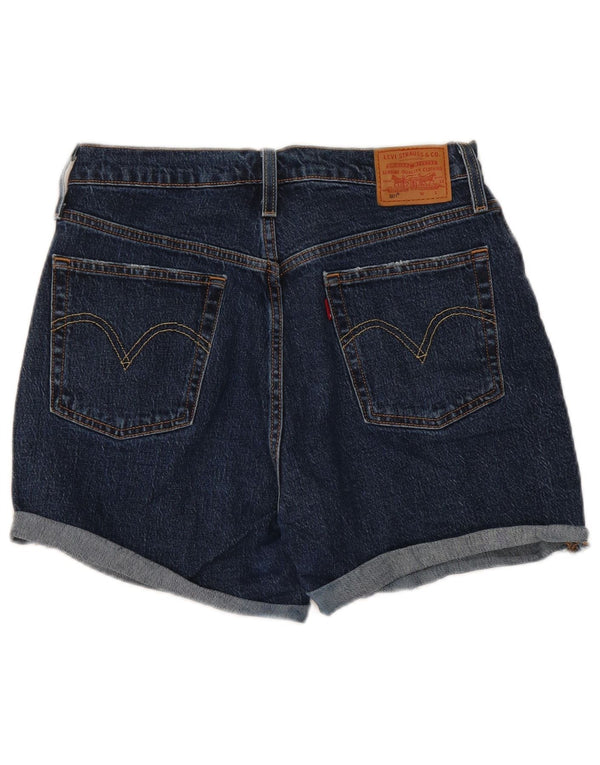 Levi's Damen 501 Jeansshorts W30 Mittelmarineblaue Baumwolle