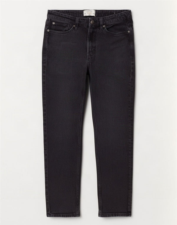 Fat Face Slim-Jeans für Herren, W30, L30, schwarze Baumwolle