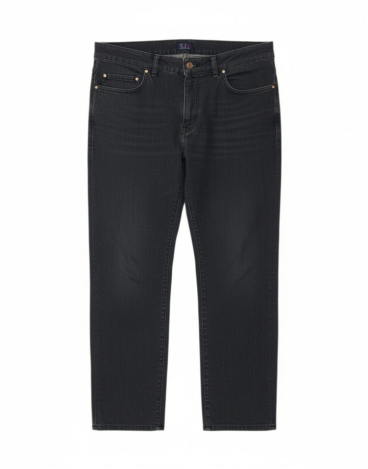 TRUSSARDI Womens Straight Jeans W33 L27 Navy Blue Cotton