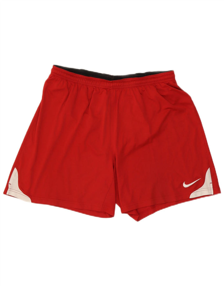 Nike Herren Dri Fit Sport Shorts XL Rot Colourblock Polyester