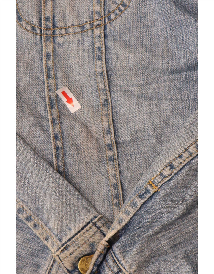 Lee Herren Jeansjacke UK 44 2XL Blaue Baumwolle