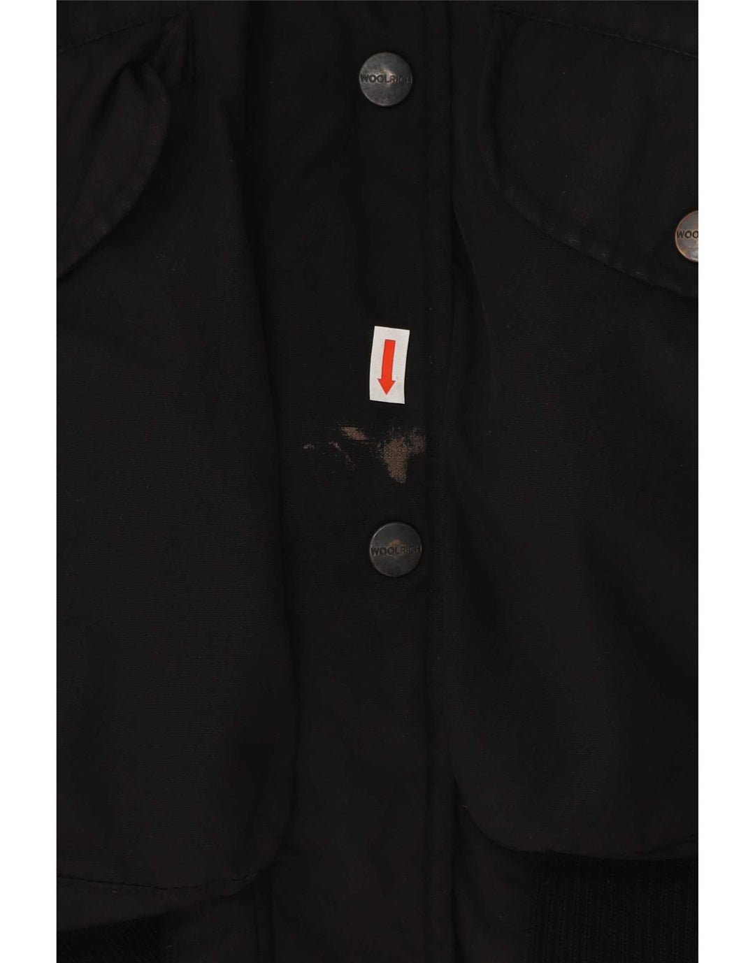 Woolrich Wattierte Damenjacke mit Kapuze, UK 14, Mittelschwarz, Polyester