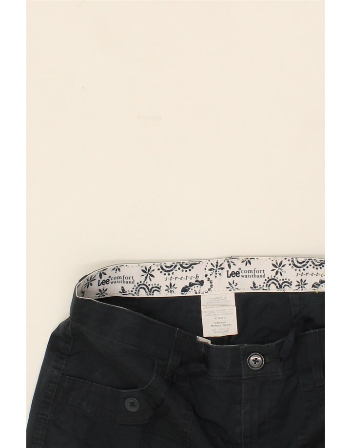LEE Womens Casual Shorts US 8 Medium W30 Navy Blue Cotton Vintage Lee and Second-Hand Lee from Messina Hembry 
