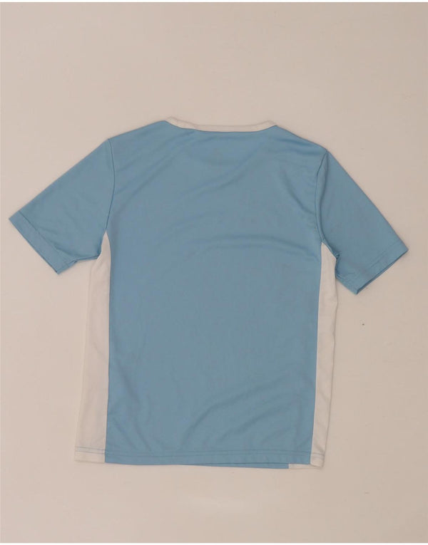 Adidas Aeroready T-Shirt für Jungen, 9–10 Jahre, blaues Colourblock-Polyester