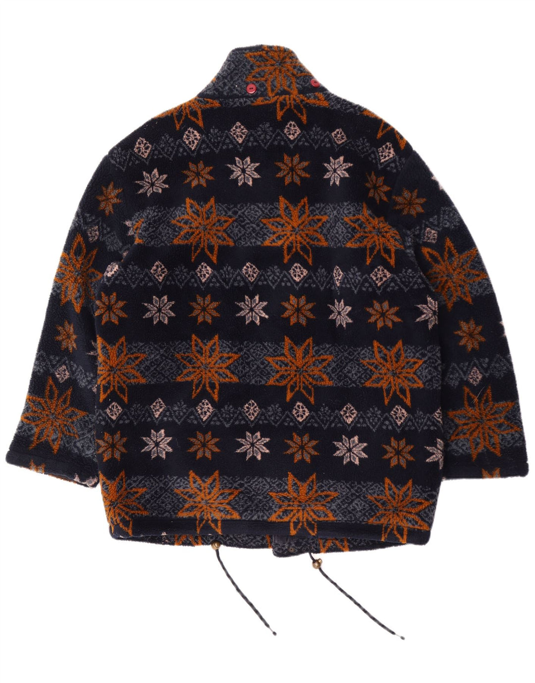 Astrolabio Herren-Fleecejacke, UK 40, groß, marineblau, geblümt, Polyester