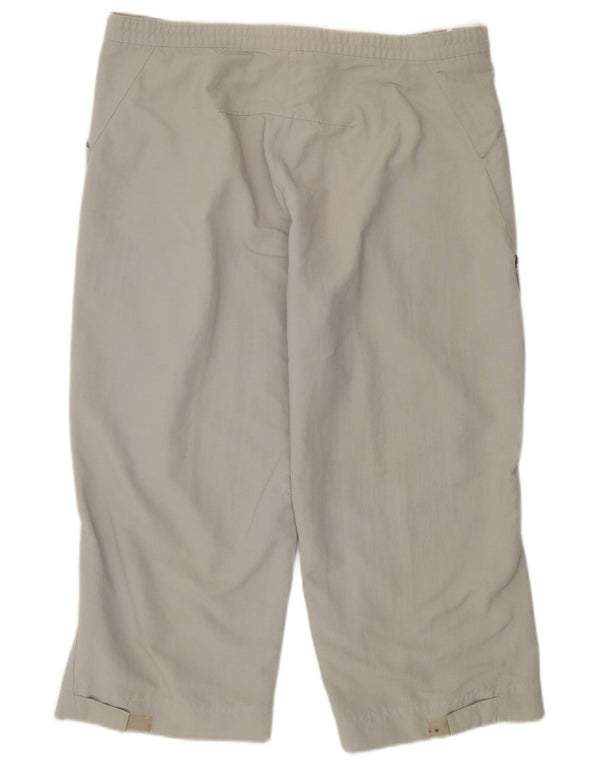 ADIDAS Damen Capri-Trainingshose UK 14 Mittelgrün Polyamid Sport