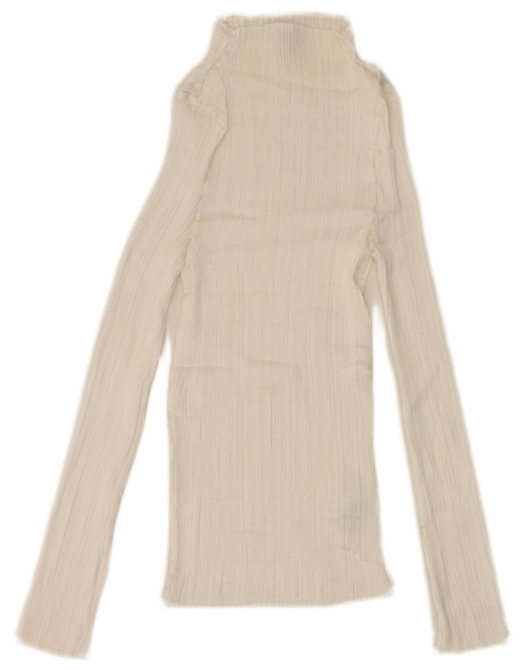 Reiss Damen Top Langarm UK 6 XS Weiß Polyester