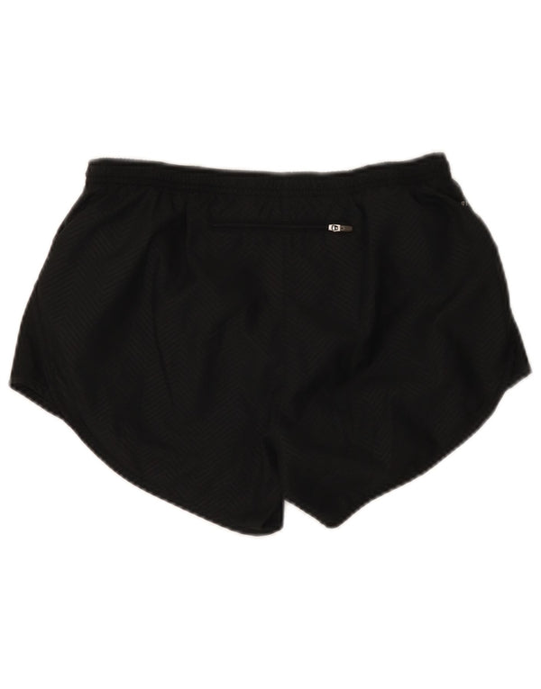 Nike Damen Dri Fit Sport Shorts UK 10 Small Schwarz Chevron Polyester
