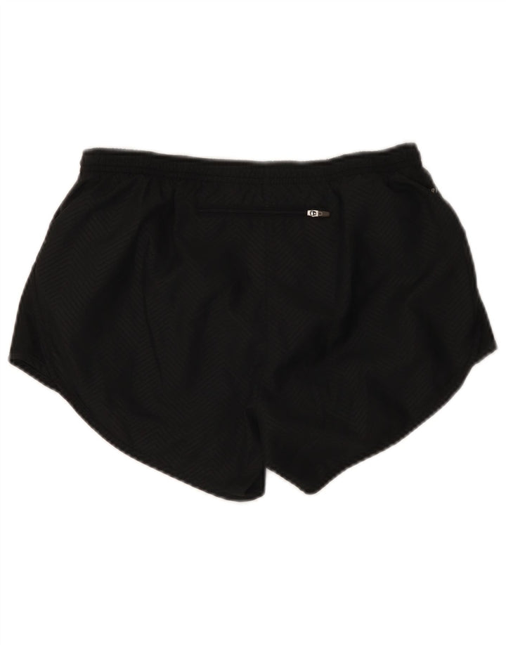 Nike Damen Dri Fit Sport Shorts UK 10 Small Schwarz Chevron Polyester