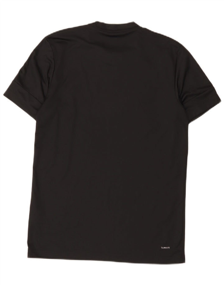 Adidas Herren Climalite Graphic T-Shirt Top Small Schwarz Polyester