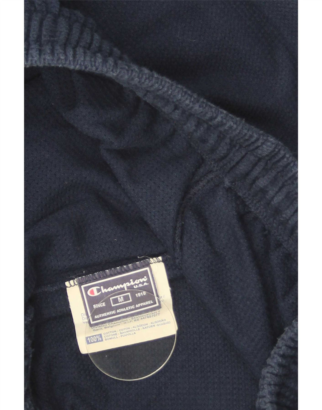Champion Herren-Sportshorts mit Grafik, mittelblaue Marineblau-Baumwolle