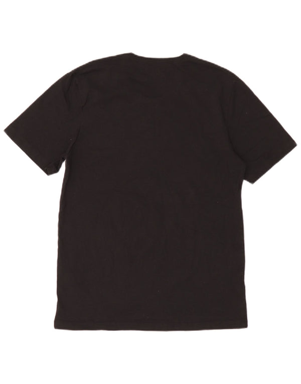 Hugo Boss Herren T-Shirt Top Medium Schwarz Baumwolle