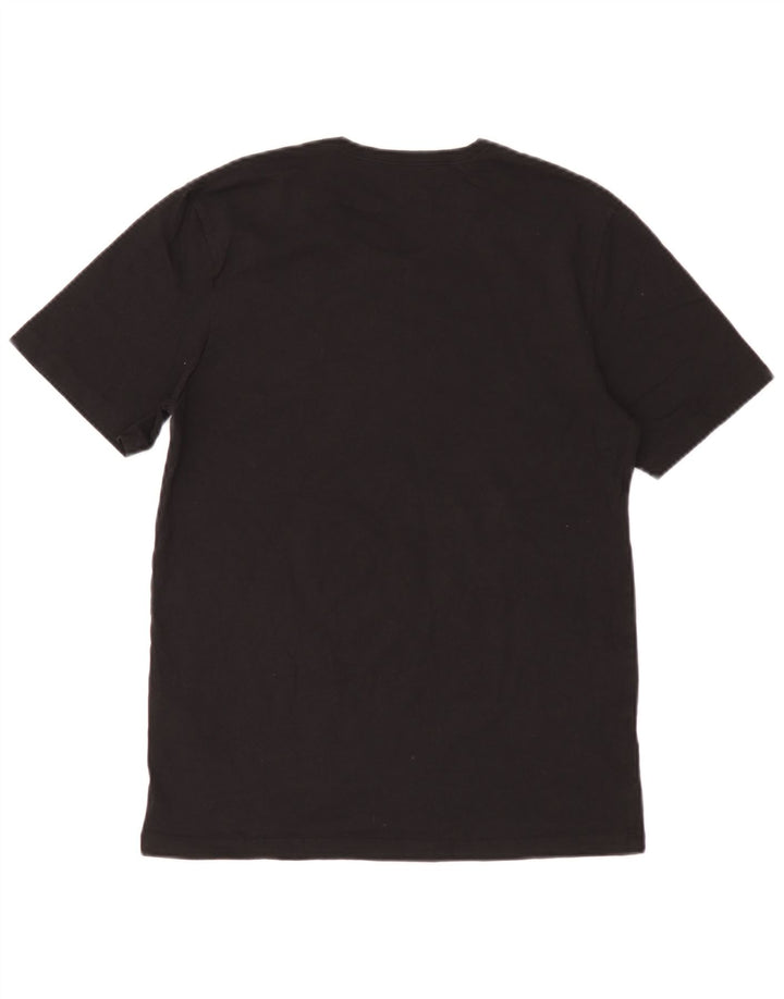 Hugo Boss Herren T-Shirt Top Medium Schwarz Baumwolle