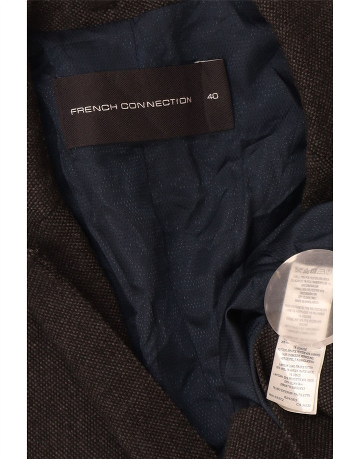 French Connection Herren-Blazer mit 3 Knöpfen, UK 40, Größe L, Grau, Polyester